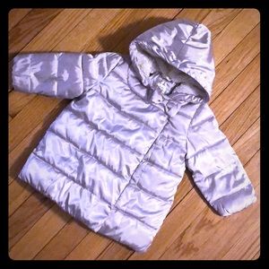 Silver Puffer with Cozy lining